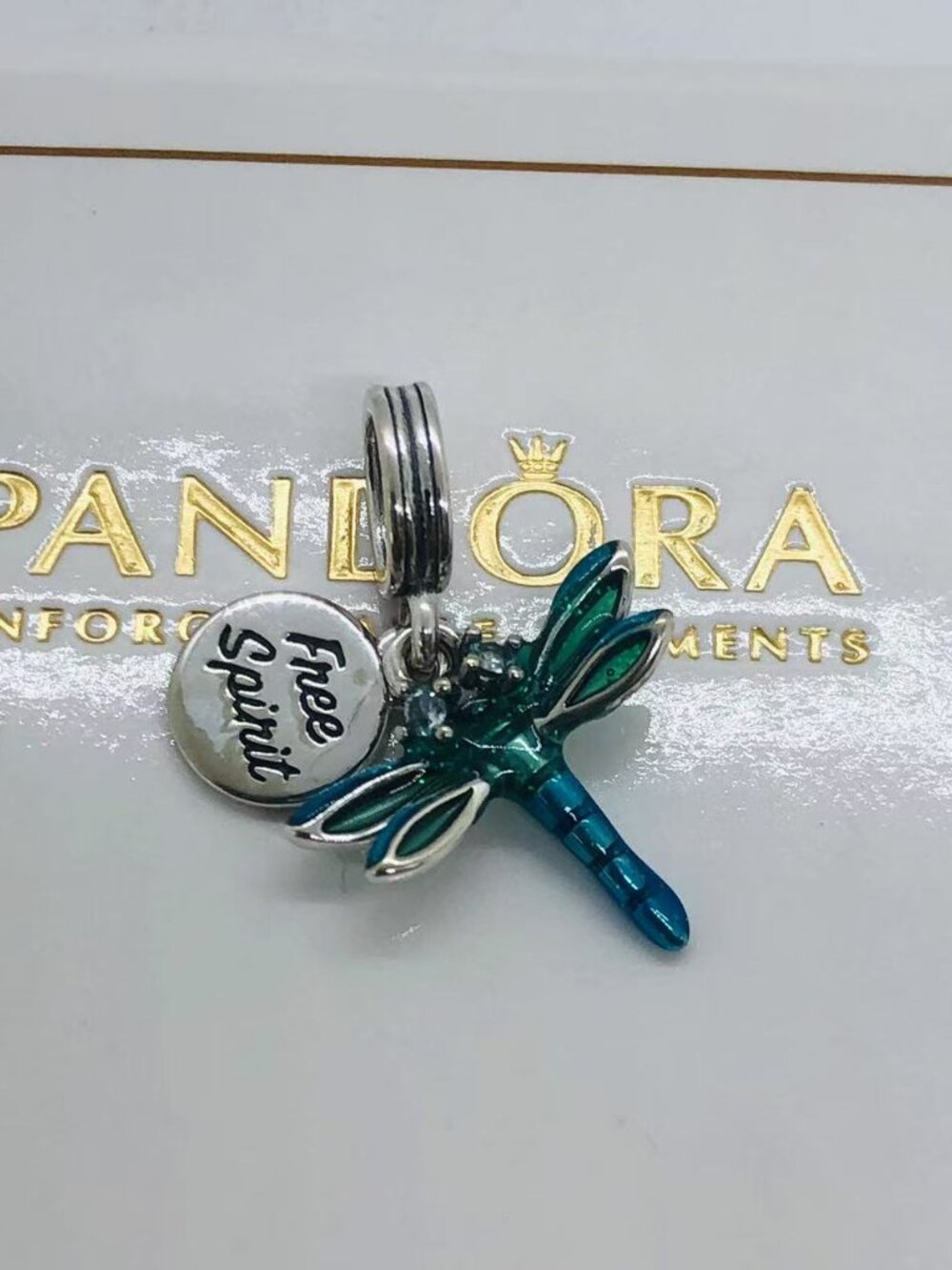 Pandora Dragonfly Double Dangle Charm